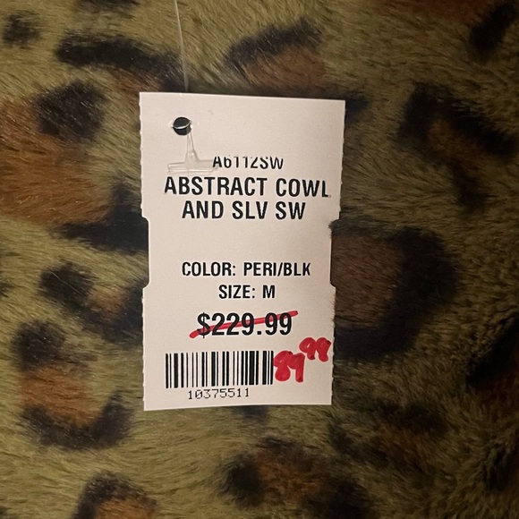 🏷️ totw • black & blue long sleeve sleeve turtleneck with aztec abstract print - Picture 15 of 16